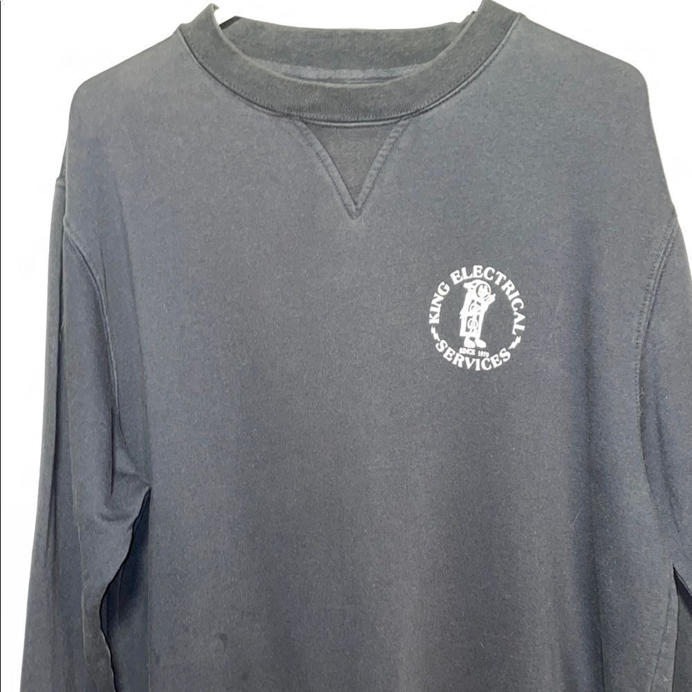 Navy Blue Crewneck Sweater - Picture 3 of 8